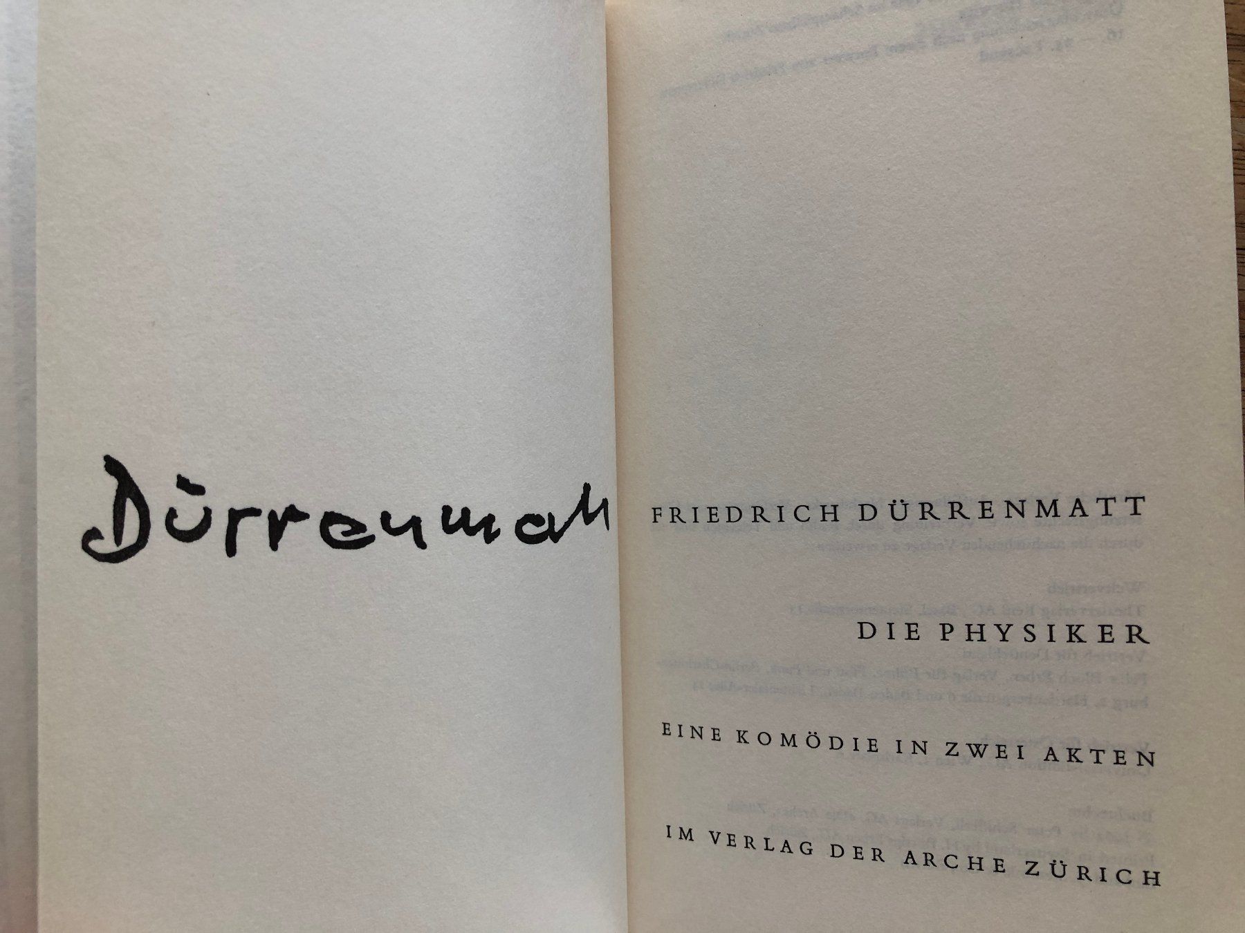 Bücher: Die Physiker - Friedrich Dürrenmatt – Gebraucht aus Grenchen von Kogi7 1