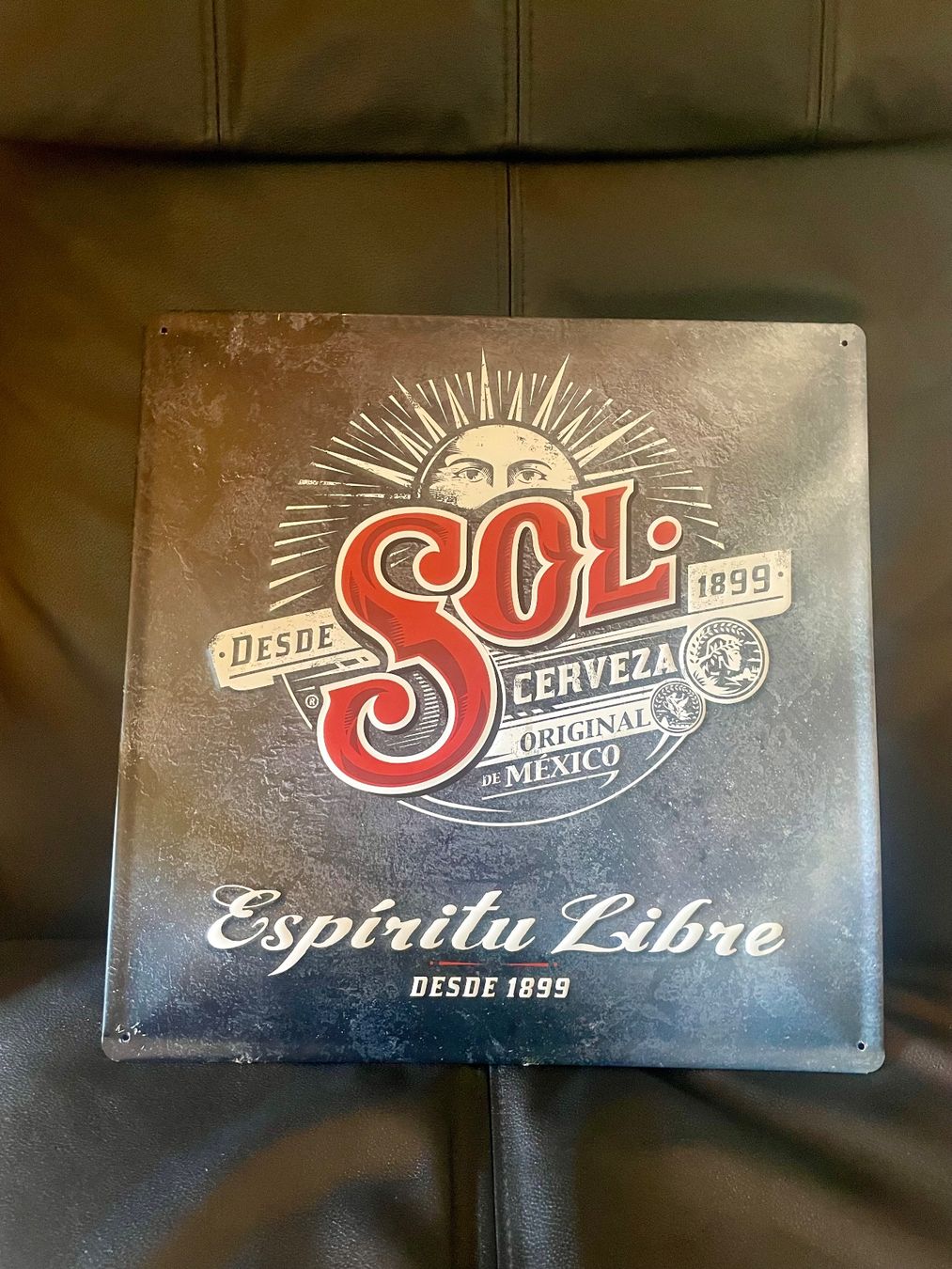 Schilder: Sol Cerveza Blechschild "Espíritu Libre" – Gebraucht aus Laax GR von Snowman44 2