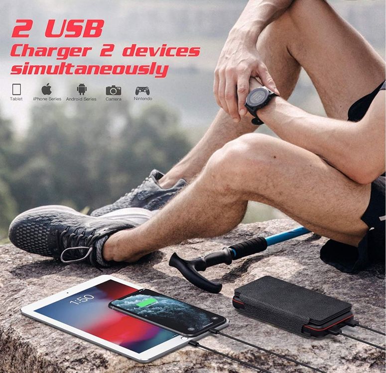 Panneaux solaires: Solar Powerbank 26800mAh mit 4 Faltbar Sonnenkollektoren – Neuf avec emballage d'origine à Bülach par JBCStore 5