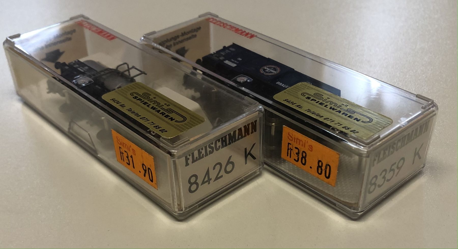 Fleischmann Modellini di ferrovie: Fleischmann N / 8359 + 8426 / DB / Güterwagen-Set - 05 – Nuovo e nell'imballaggio originale da Eggersriet venduto da uncletoni 3