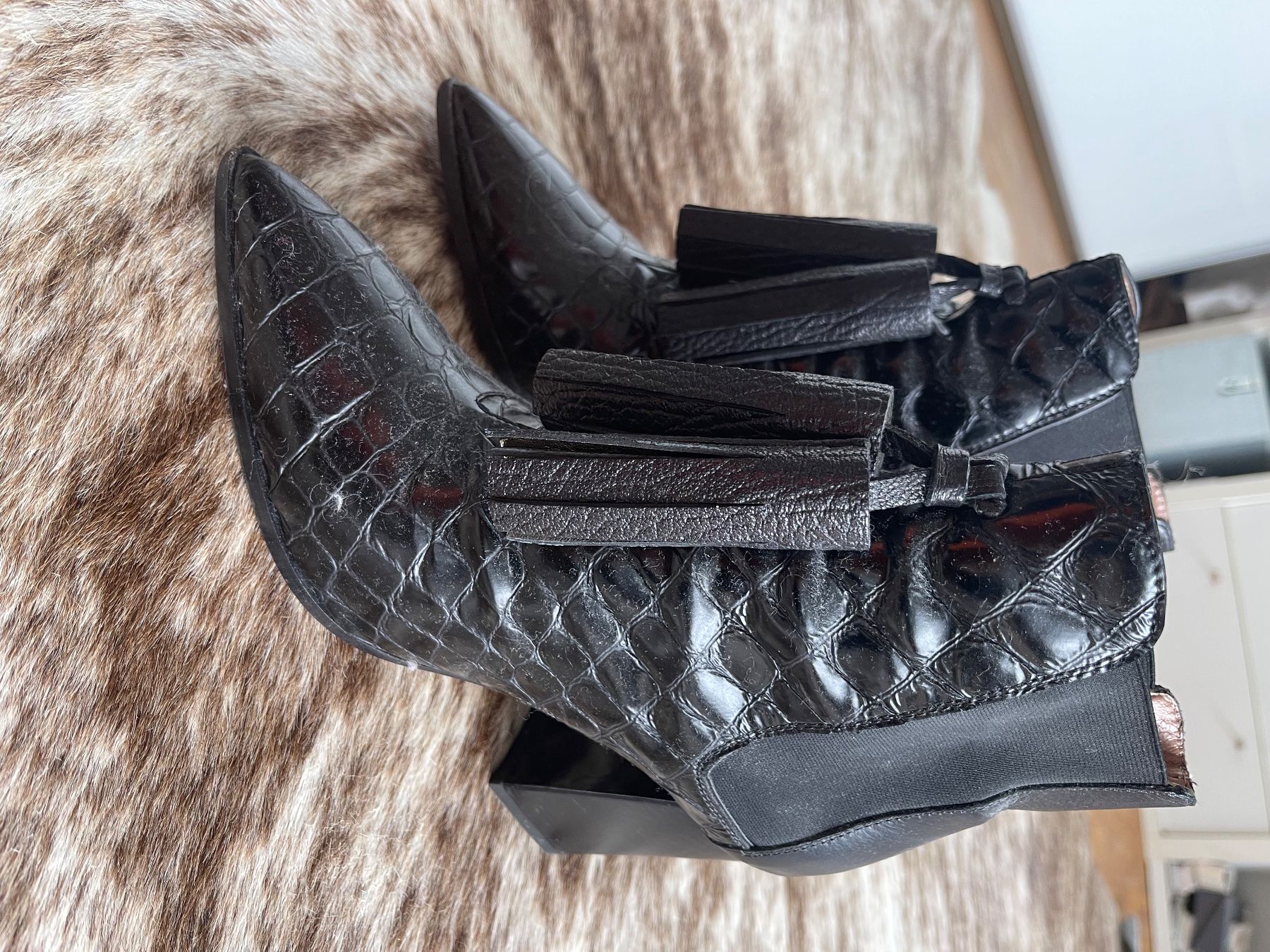 Scarpe da donna: Leder-Bottine POLLINI schwarz – Usato da Zürich venduto da happypascha 3