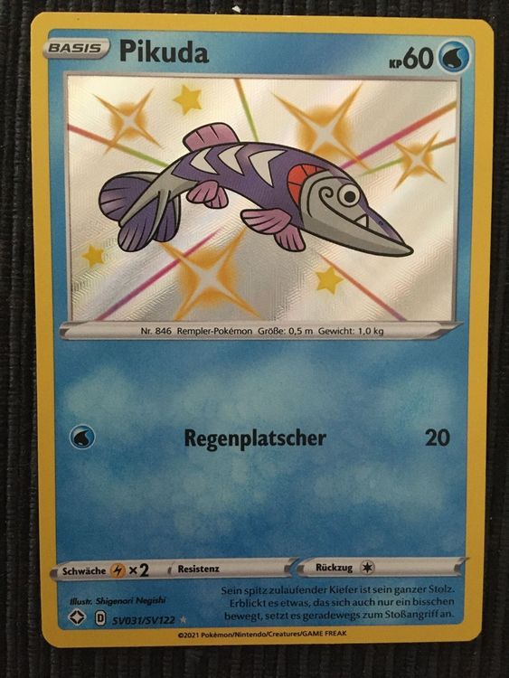 Pokemon Pikuda Shiny Shining Fates Deutsch (Neu (gemäss Beschreibung ...