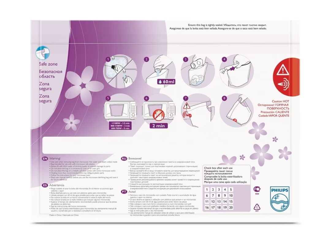 Avent Pasti del neonato: Philips Avent Sterilisationsbeutel – Usato da Winterthur venduto da Simply_nm 5