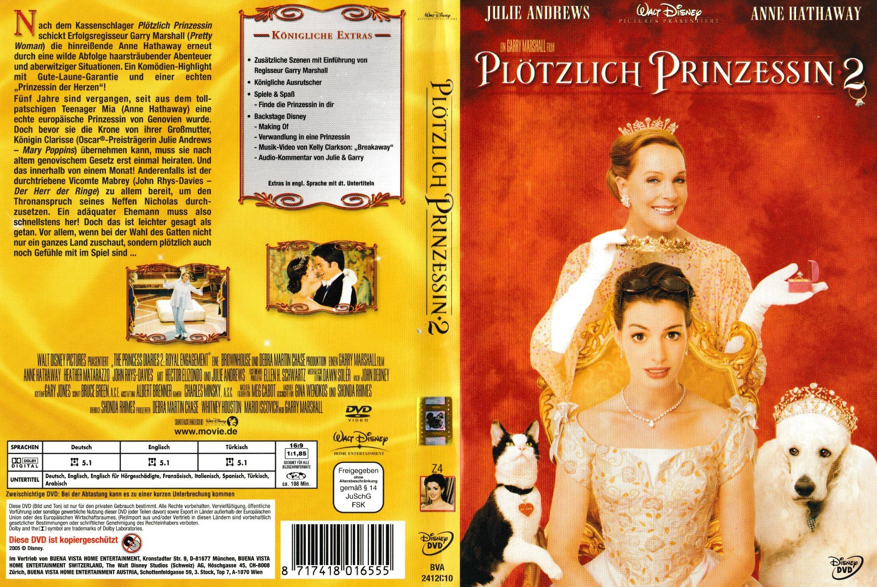Tutti i DVDs: DVD - Plötzlich Prinzessin 2 – Usato da Langnau am Albis venduto da MediaRescuerKeLoX