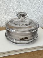EISCH Kristall Glasdose mit Deckel Vintage Handarbeit