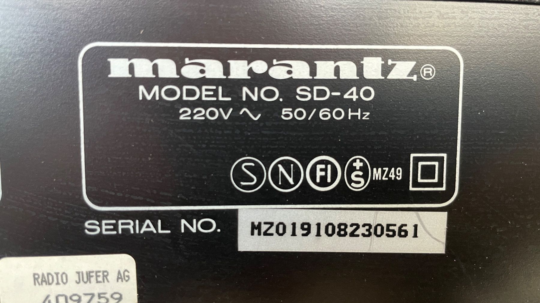 Marantz Aufnahmegeräte: Marantz Stereo Cassette Deck SD40 gut funktionierend – Gebraucht aus Lotzwil von Jufelo 2