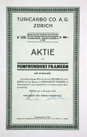 Turicarbo Co AG Zürich - 1929