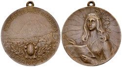Medaillen: Lugano 1903 Eidg. Musikfest – Gebraucht aus Meilen von coins4sale