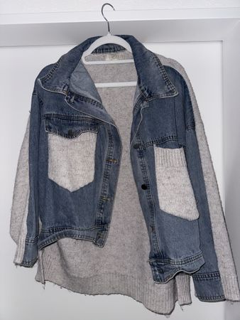 Strick-Denim-Jacke M/L, Top Zustand, perfekt für Herbst 🍁