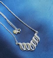 Eleganter Anhänger mit Kette, 925 versilbert