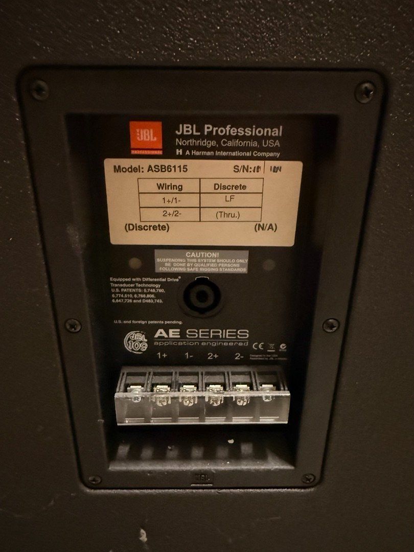 JBL Haut-parleurs: JBL Subwoofer ASB6115 gebraucht – D'occasion à Rothenburg par BildundTon 1