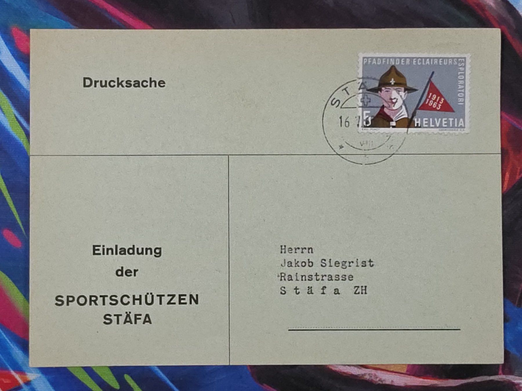 Cartoline postali: CL26 Carte Postale + Timbre Suisse 1963 – Usato da Cousset venduto da Patrick_Collections