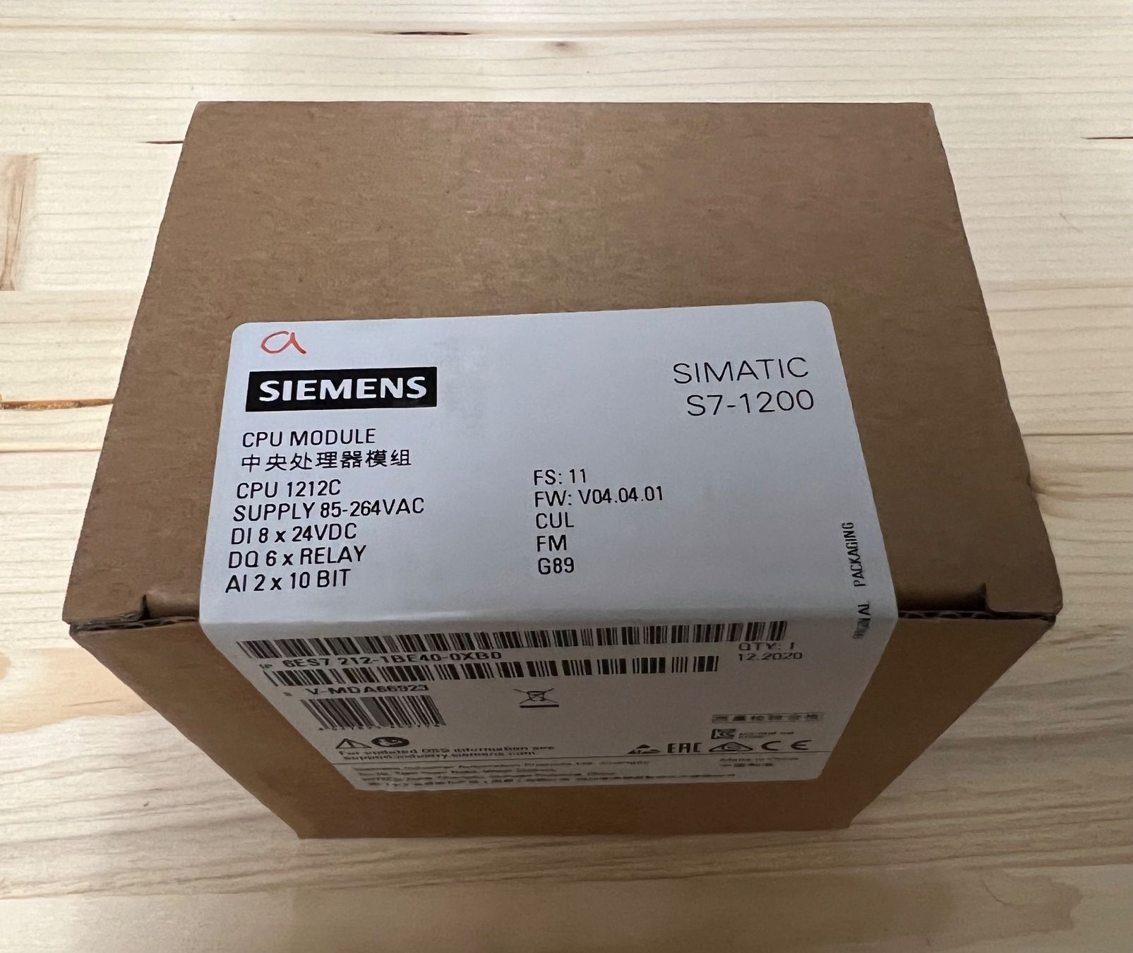 Siemens Sistema di controllo: Siemens Simatic S7-1200 / CPU 1212C – Nuovo e nell'imballaggio originale da Romanshorn venduto da DonRicardoo