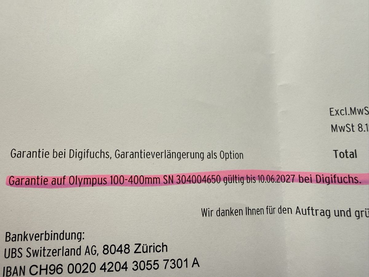 Olympus Obiettivi: OM ED 100-400 is mark ll – Nuovo (secondo la descrizione) da Wädenswil venduto da Uelimueller 5
