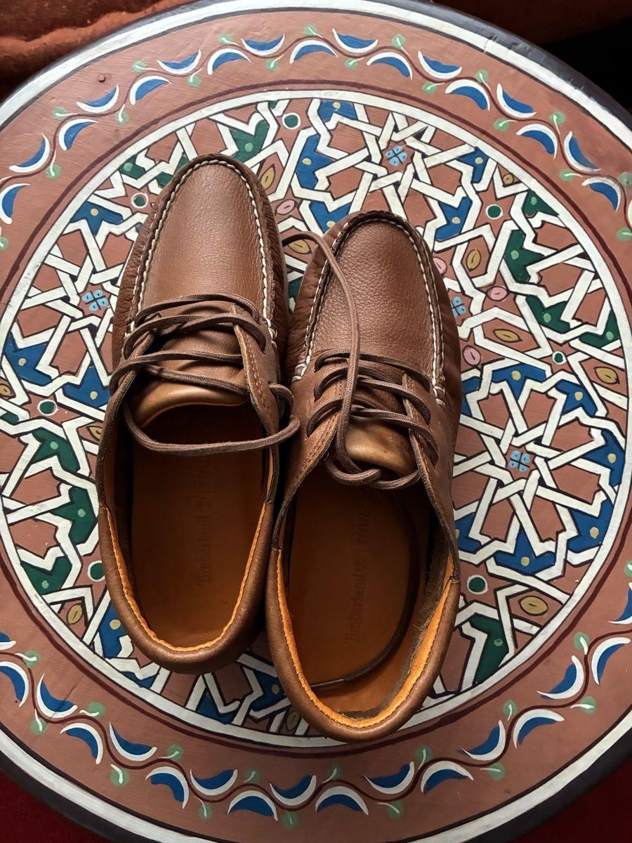 Timberland Scarpe da uomo: Herren-Halbschuhe Timberland, camel – Nuovo (secondo la descrizione) da Zürich venduto da thetschi