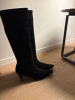 Peter Kaiser Wildlederstiefel, Grösse 41 (7.5), Schwarz