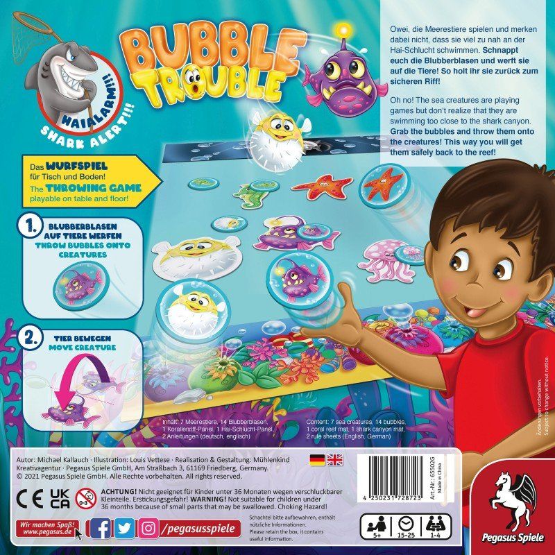 Pegasus Spiele Giochi: Spiel Bubble Trouble – Nuovo e nell'imballaggio originale da Uster venduto da Ludit 1