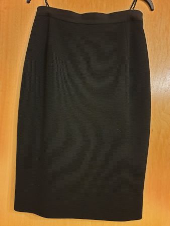 AKRIS jupe, 38, noire, pure laine vierge, avec doublure