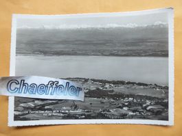 La Tourne. Les Alpes et le Lac de Neuchatel vus de Tablette.