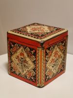 Antike geprägte Blechdose floral – Holland um 1900