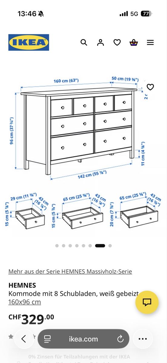 Ikea Commodes: Ikea kommode HEMNES – D'occasion à Heimberg par jill.huegli 2
