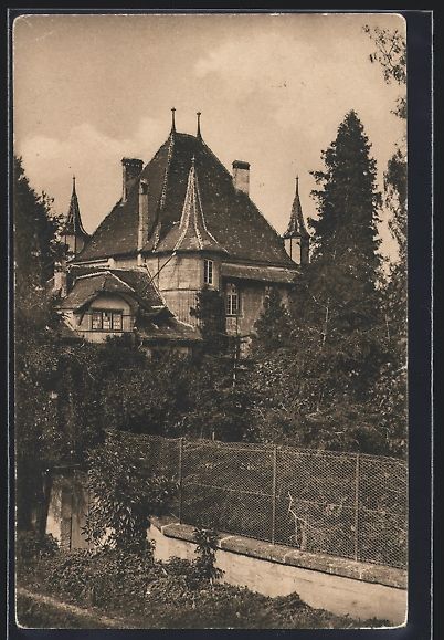 Cartoline postali: AK Alt-Bern, Schloss Hollingen, 1911 – Usato da Berlin venduto da bartko-reher