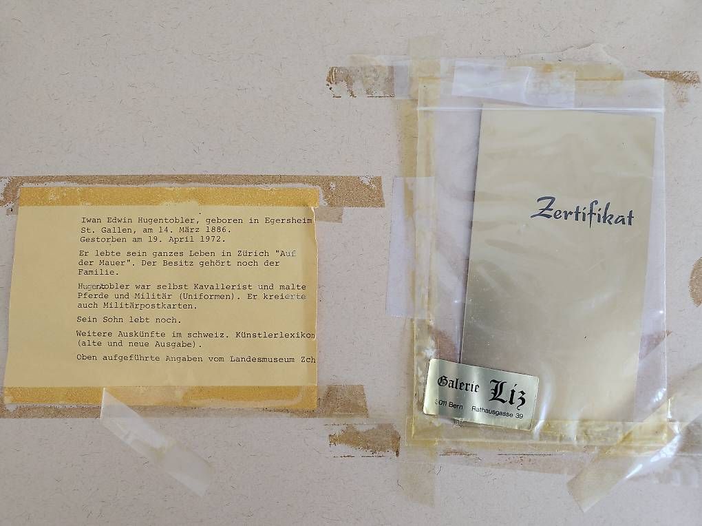 Dipinti: Bild von Iwan E. Hugentobler – Usato da Wohlen b. Bern venduto da mattia.marchetti 1