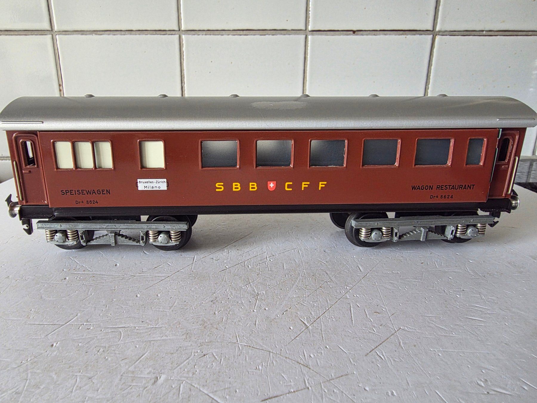 Buco Modelleisenbahnen: Speisewagen SBB, 4-achsig – Gebraucht aus Seuzach von Loeckeli01 1