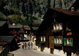Ansichtskarte Leukerbad, gelaufen, guter Zustand