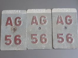 Fahrrad Nr Aargau 1956