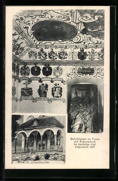 Cartoline postali: Truns, Halle St. Anna-Capelle, Gerichtss – Usato da Berlin venduto da bartko-reher