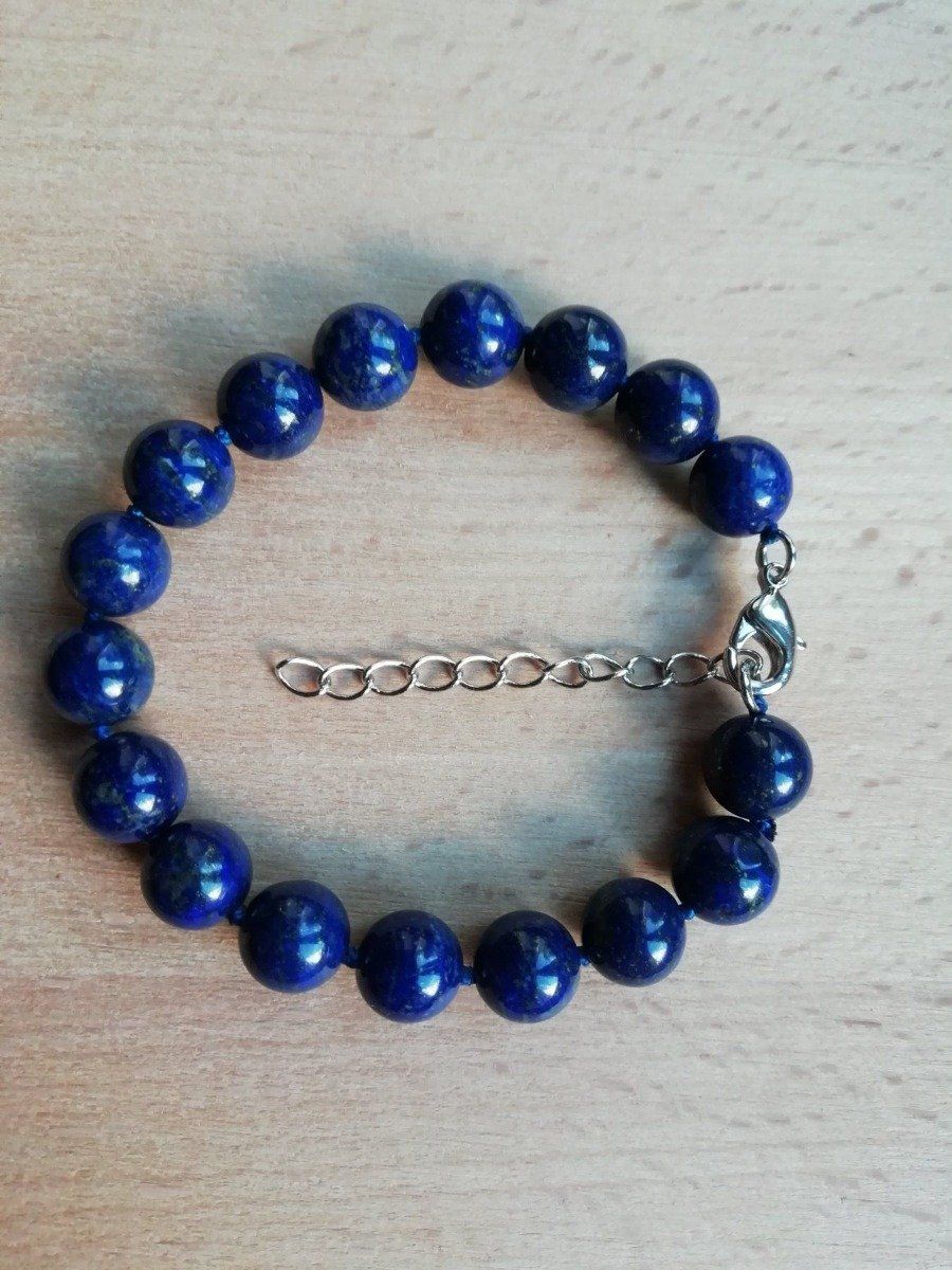 Bracciali & Braccialetti: Wunderschönes Armband, Lapislazuli 18 cm – Nuovo (secondo la descrizione) da Basel venduto da Thymia