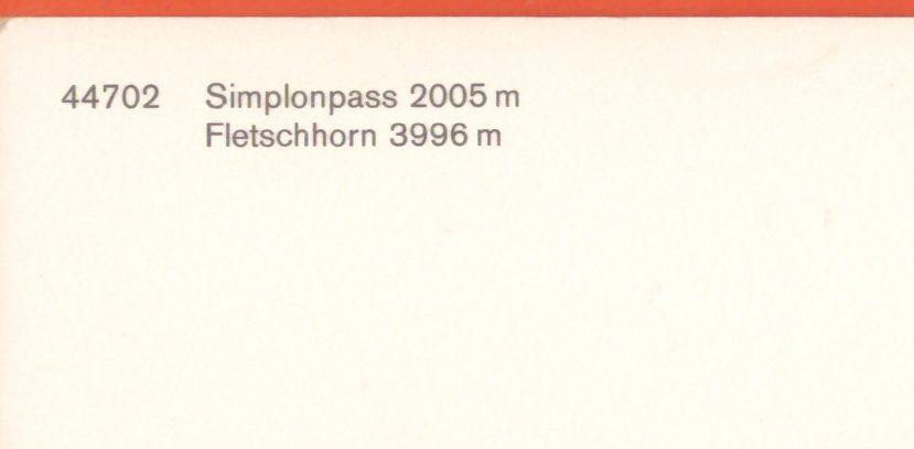 Cartoline postali: SIMPLONPASS - VS - UNTERWEGS MIT POSTAUTO – Nuovo (secondo la descrizione) da Montebelluna / TV venduto da Album2do 1