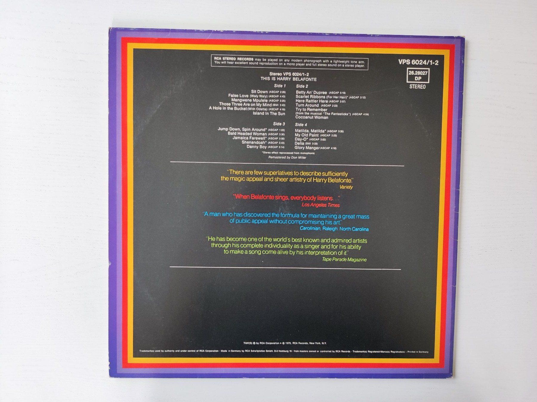 Dischi in vinile: Harry Belafonte - This Is Harry Belafonte – Usato da Baden venduto da wenkst 1