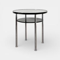 Stahlrohr Couchtisch mit Spiegelfläche // Bauhaus