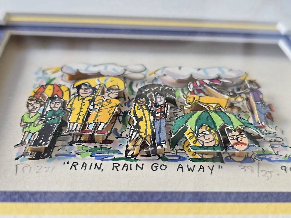 Foto & Immagini: James Rizzi 1990,"Rain,Rain Go Away" – Usato da Riehen venduto da harald13 1