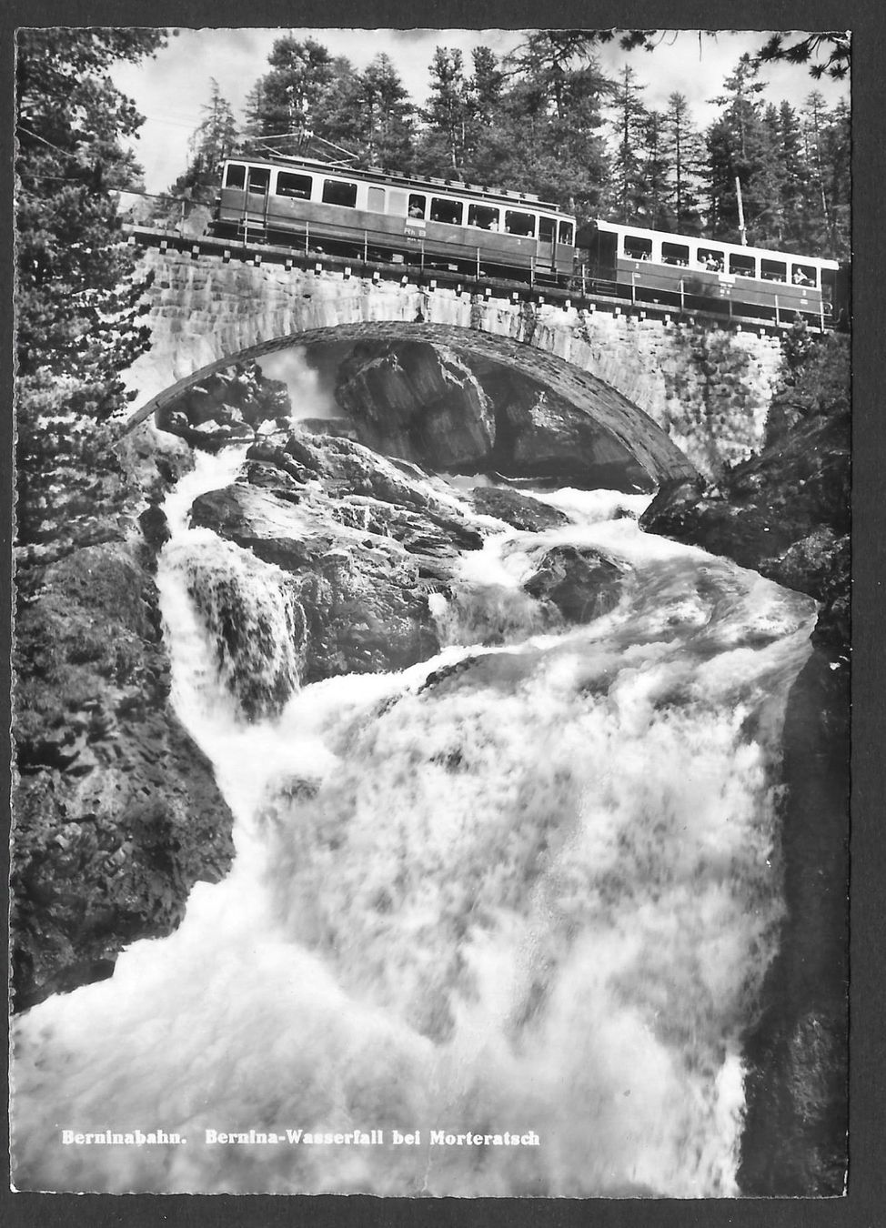 Cartes postales: Bernina-Bahn Bernina-Wasserfall bei Morteratsch – D'occasion à Olten par clotaldi
