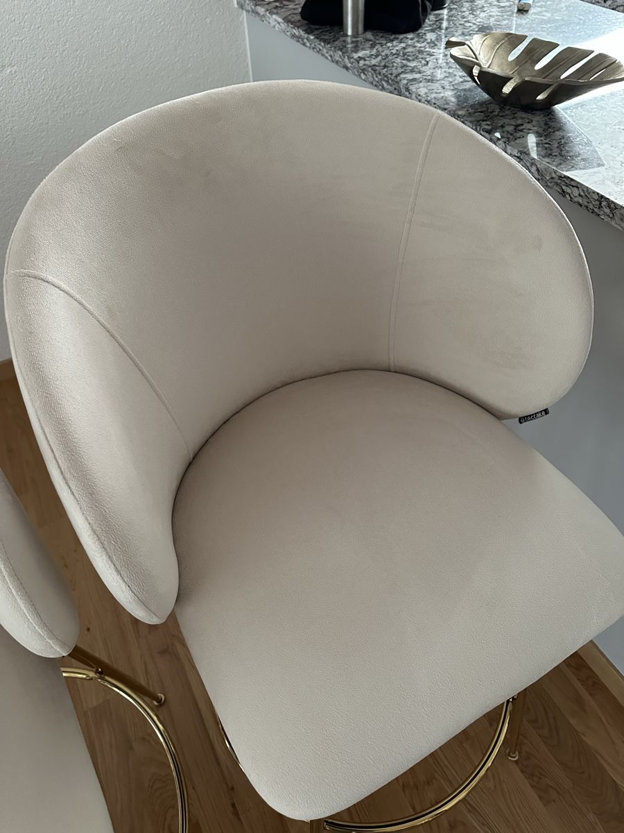 Seggioloni: 2 Stk. Barhocker creme/gold – Usato da Hinwil venduto da Diliborina9598 5