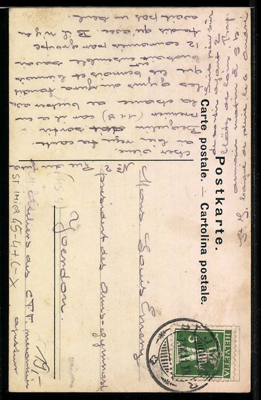 Cartes postales: Litho Basel, Turnfest 1911, Speerwerfer  – D'occasion à Berlin par bartko-reher 1