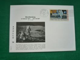 Ersttagsbrief: APOLLO 14, Mondlandung, 5. Februar 1971