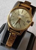 RICHARD Handaufzug Vergoldet Swiss Made Elegante Damenuhr