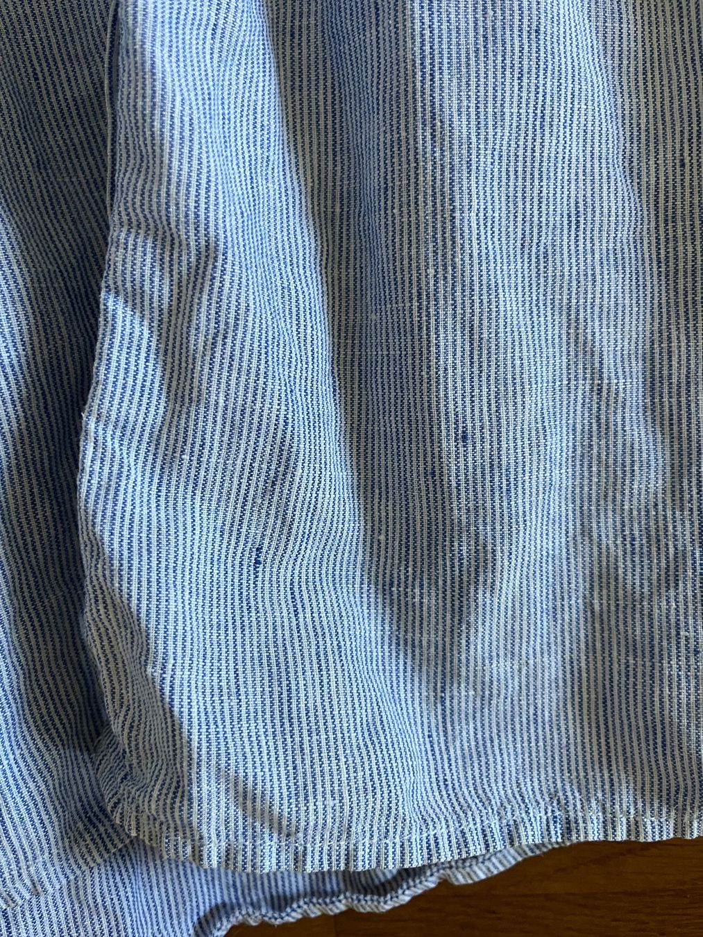 Vestiti: Hemdblusenkleid gestreift  100% Leinen – Usato da Basel venduto da Malian 6