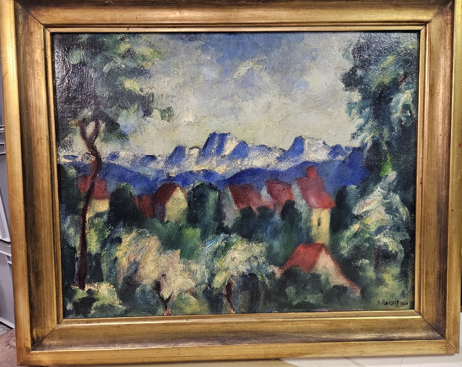 Dipinti: gemälde herzig 1926 – Usato da Schwellbrunn venduto da Rosaroterpanter