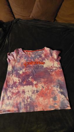 Cache Cache Shirt Gr. L, Batik-Look, Prinzessin - Motiv