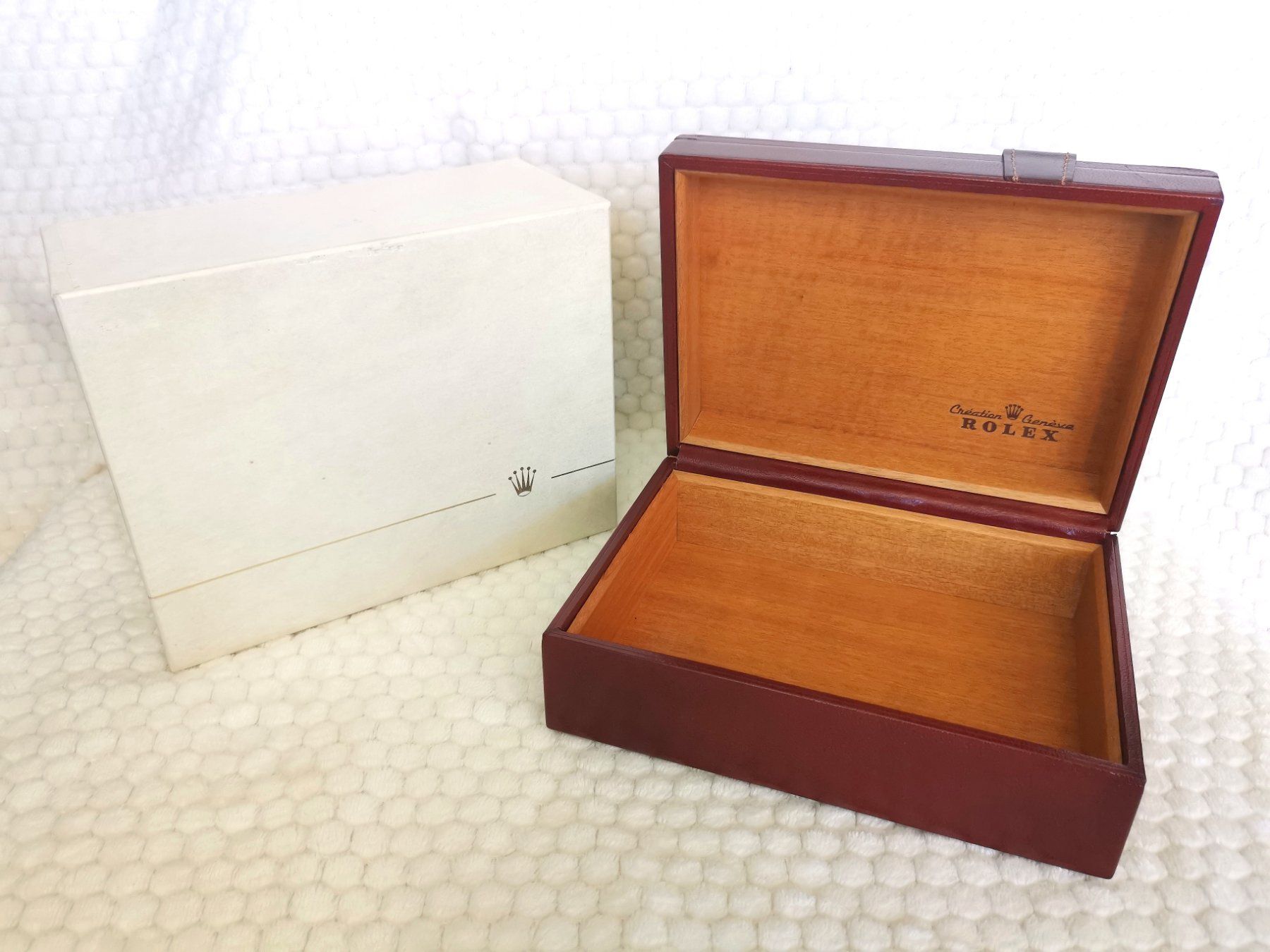 Scatole porta orologi: Original Rolex Leder Box neuwertig ref.56 001 – Nuovo (secondo la descrizione) da Nottwil venduto da Kaufen003 1