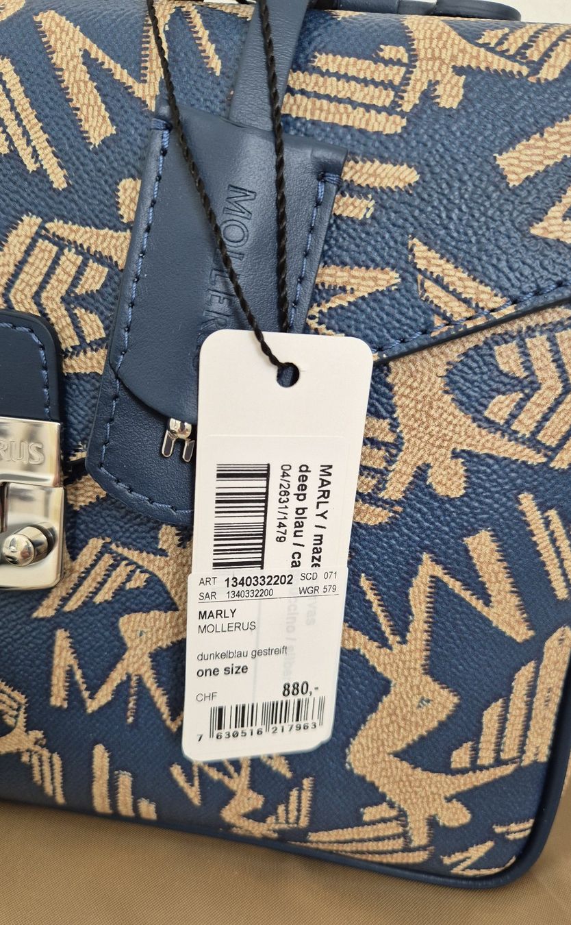 Maison Mollerus Borse da donna: Original Maison Mollerus 'MARLY' Maze Deep Blau, neu ab 1.-- – Nuovo e nell'imballaggio originale da Pfäffikon ZH venduto da Noelsa 7