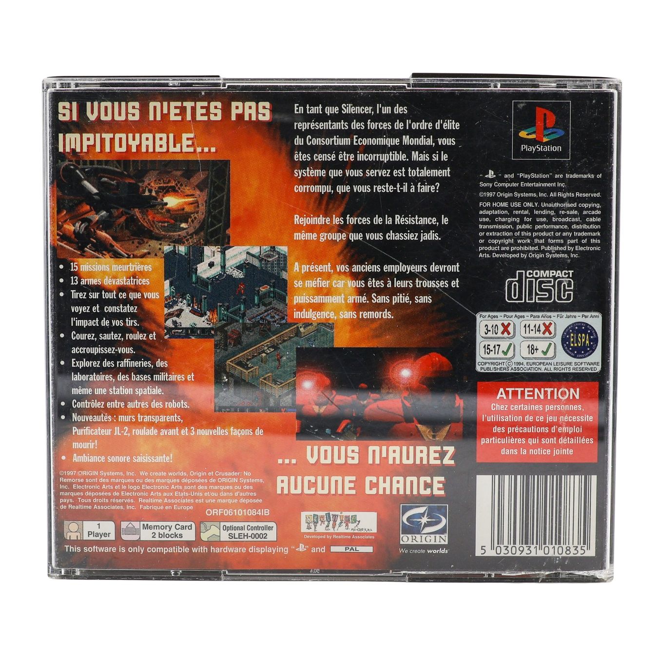 Giochi: Crusader: No Remorse - PS1 – Usato da Paudex venduto da dindeboy 1