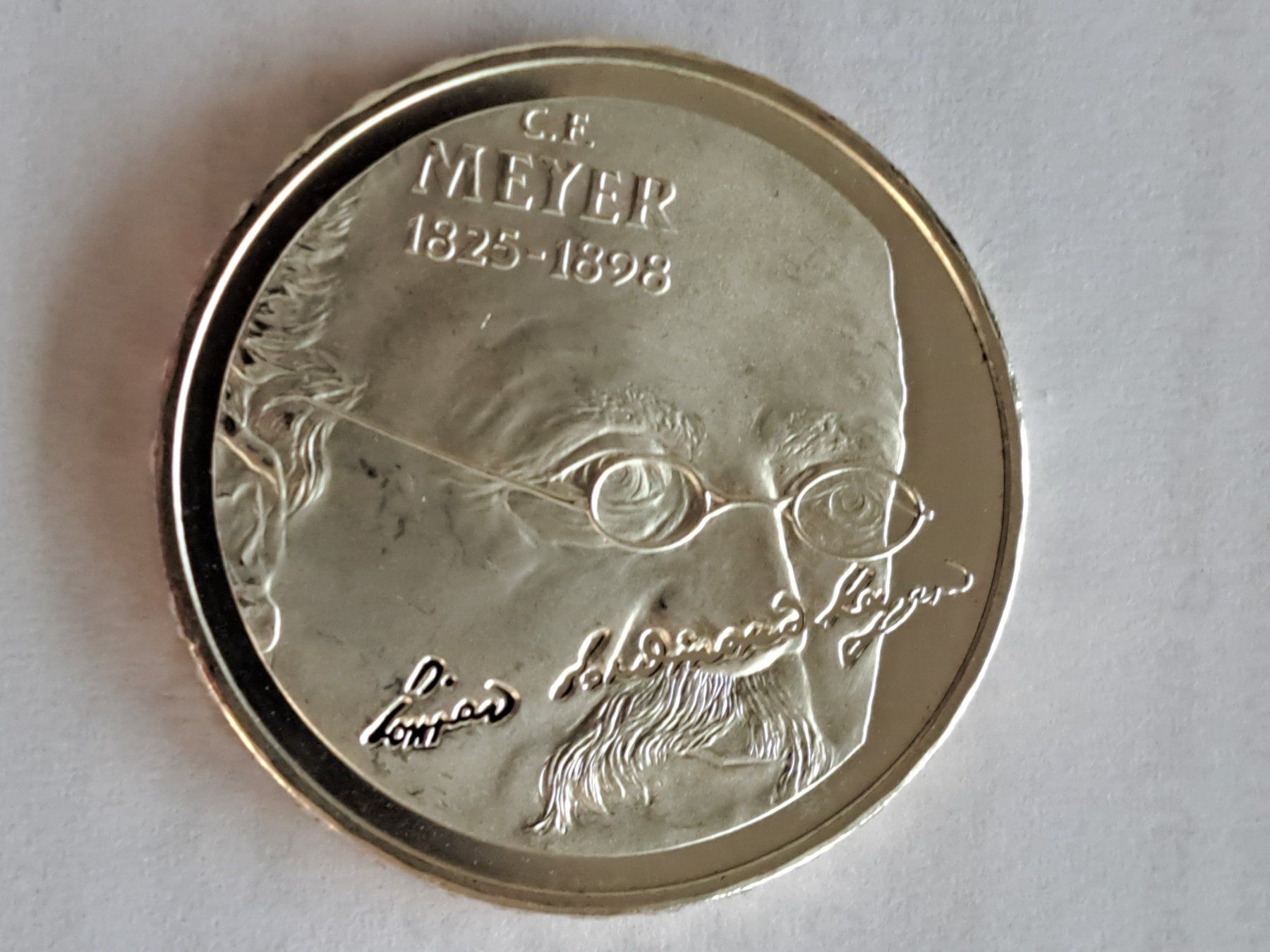 Alle Münzen: 20 Fr. Gedenkmünze 1998  C.F. Meyer – Gebraucht aus Bazenheid von derdelorean01