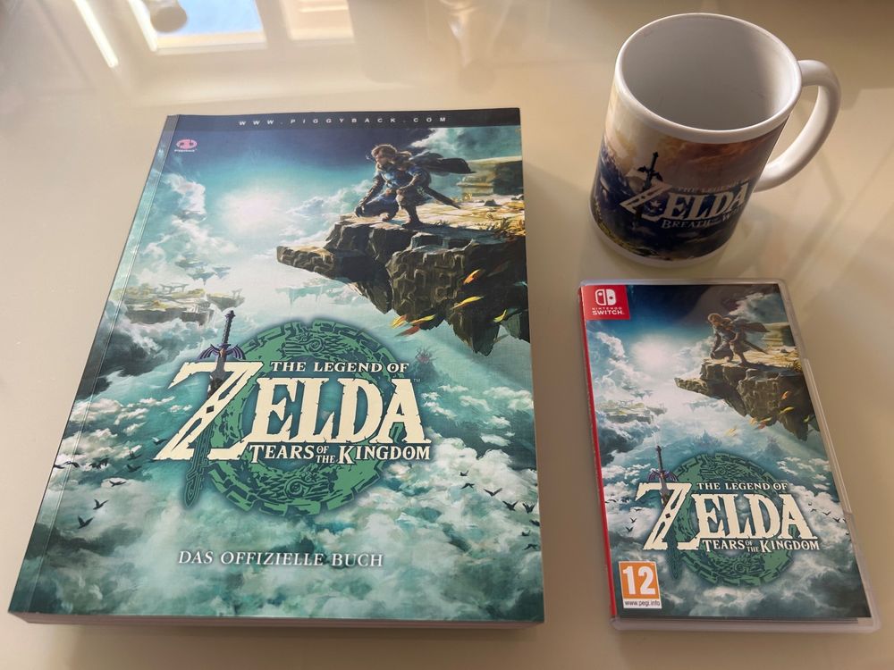 Zelda Tears of the Kingdom inkl. Lösungsbuch und BotW Tasse Kaufen auf Ricardo