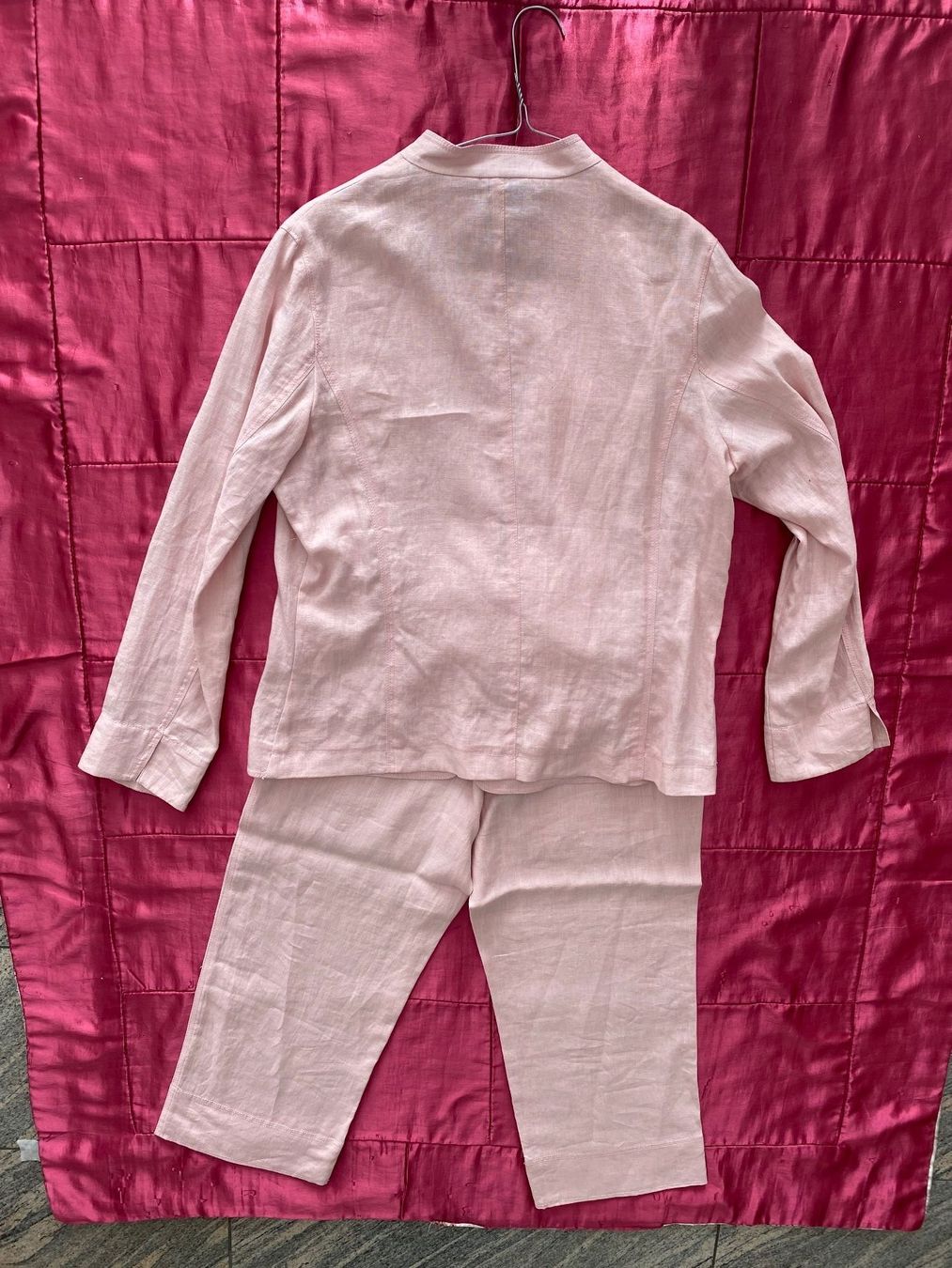 Completi & Tailleur: Extravaganter MODISSA 100% LEINEN-Hosen-2-Teiler, rosa – Nuovo (secondo la descrizione) da Winkel venduto da ferrari2022 7
